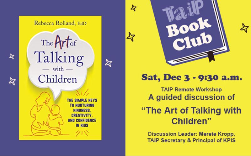 TAIP Book Club:  The Art of Talking with Children