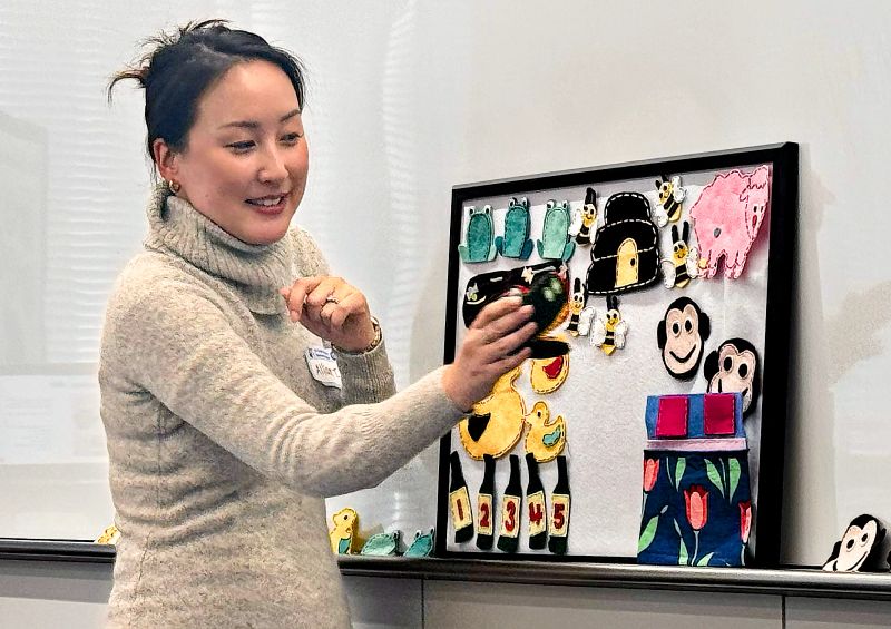 Allison Tong presenting for TAIP