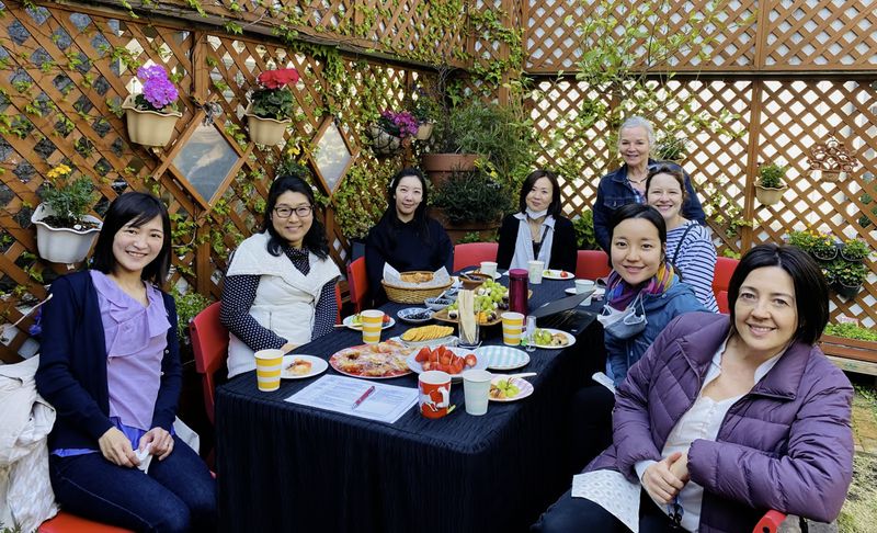 Al Fresco meetings in our rooftop garden